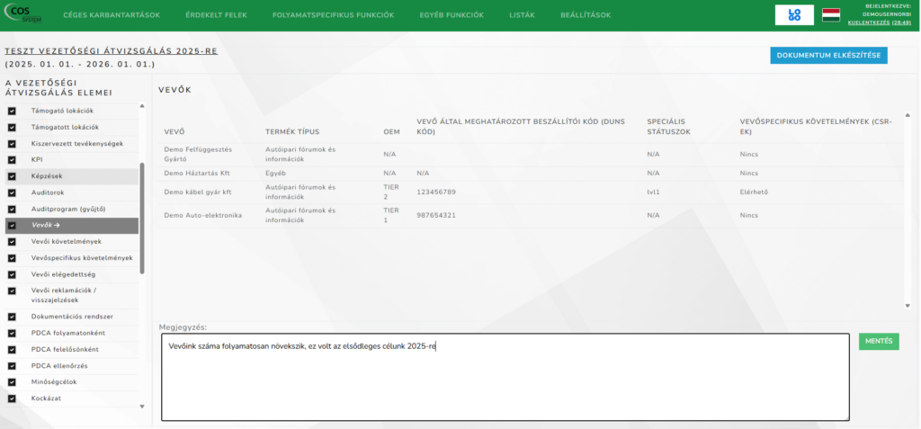 cos management review 02